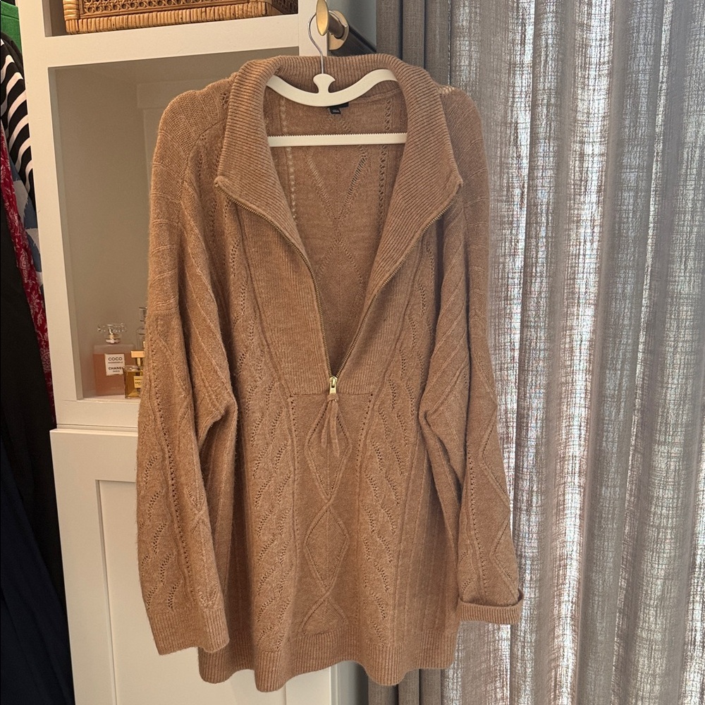 Talbots Brown Cowl Neck Sweater